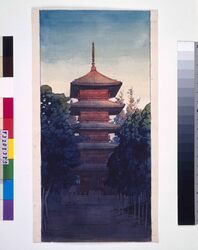 池上本門寺の塔 原画 image
