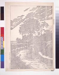 大宮見沼川 校合摺 / The Minumagawa River, Omiya (Proof Print) image