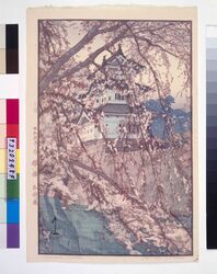 桜八題 弘前城 試摺 / Eight Scenes of Cherry Blossoms : Hirosaki Castle (Trial Print) image