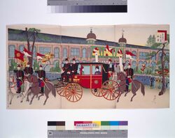 赤十字社総会皇后陛下上野公園御幸 / Meeting of the Red Cross Society: Her Majesty the Empress Travels to Ueno Park image