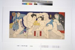 常陸山梅ヶ谷取組 / The Sumo Bout between Hitachiyama and Umegatani image