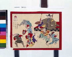 唐すもう / Illustration of Tōzumō (Story from Kyōgen Performance) image