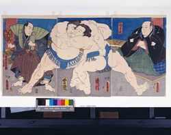 雲龍境川取組図 / Sumo Match between Unryū and Sakaigawa image