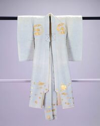 産着(水色絹地 宝尽模様) / Baby Garment (Pale Blue Silk with an Array of Auspicious Motifs) image