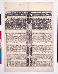 回向院境内勧進大相撲番付 嘉永三年二月場所 / Ekōin Temple Precincts Fund-Raising Sumo Rankings for the February 1850 Tournament image