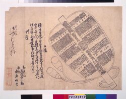 桑名三丁目掛勧進相撲引札 / Hikifuda for the Kuwana 3-Chōme Fund-Raising Sumo Tournament image