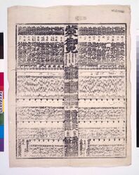 回向院境内勧進大相撲番付 安政六年正月場所 / Ekōin Temple Precincts Fund-Raising Sumo Rankings for the January 1859 Tournament image