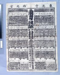 [岐阜]大角力番付 明治十四年十月場所 / (Gifu) Grand Sumo Tournament Rankings, October 1881 Tournament image