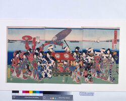 行列髙縄ノ賑ひ / Procession in Takanawa image