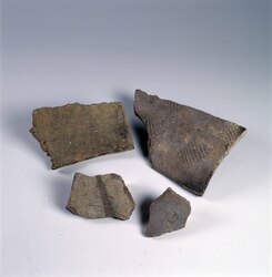 文字瓦(荏原郡)(武蔵国分寺出土) / Moji Gawara (Excavated from Musashi Kokubunji) image