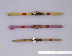 菊彫帯留付帯締 / Obi Tie and Chrysanthemum Clasp image