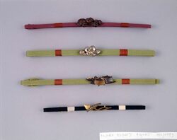 梅彫帯留付帯締 / Obi Tie and Plum Blossom Clasp image