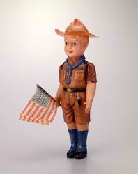 セルロイド人形 ボーイスカウト風 / Celluloid Doll, Boy Scout image