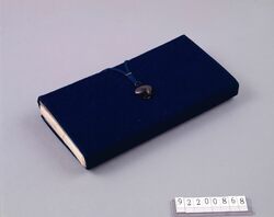 紺羅紗鏡入(付黒ビロードカバー) / Mirror Case Made with Navy Blue Woolen Cloth (Black Velvet Cover Attached) image