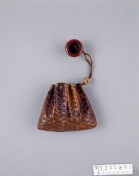 蛇革巾着 / Drawstring Pouch Made with Snake Skin image