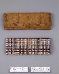 格子文結髪具入 / Hair Styling Tool Box Made with Checkered Fabric image