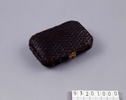 黒竹編紙巻たばこ入 / Woven Black Bamboo Cigarette Case image