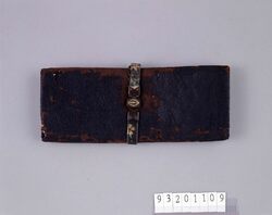 黒漆塗紙製紙入 / Black Lacquered Paper Purse image
