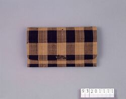 格子縞紬紙入 / Checkered Tsumugi Purse image