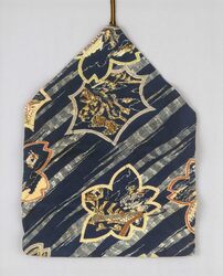 名所図友禅染撥袋 / Yuzen Dyed Bag for Plectrums with Illustrations of Famous Views image