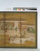 右隻/Folding Screen Depicting Pleasures Inside and Outside the Mansion image