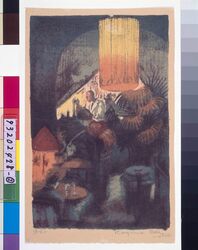 画集 銀座 第1輯 第一図 酒場フレデルマウス / Collection of Artworks "Ginza", Series 1, No. 1, Bar Fledermaus image