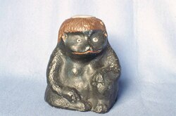 今戸焼火入 かっぱ / Imado Ware Fire Pan: Kappa image