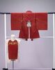 羽織/Firefighter’s Clothing (Surcoat of Deep Brownish-Red Wool with Paulownia Crest) image