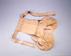 香色絹地 指貫 / Cork-Colored Silk Sashinuki (Laced Pantaloons) image