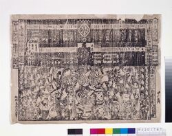 顔見世番付(天保十 中村座) / Playbill, a Ranking List of Kabuki Actors that Appeared (Nakamuraza Theater, 1839) image