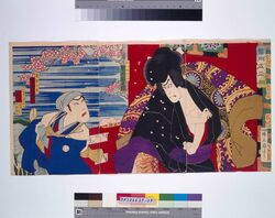 芝居絵　楼門五三桐 image