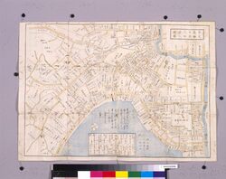 近江屋版江戸切絵図 改正 高輪白金辺図 / Pictorial Map of Edo by Ōmiya: Takanawa Shirokane (Revised) image