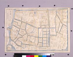 近江屋版江戸切絵図 深川之内小名木川より南の方一円 / Pictorial Map of Edo by Ōmiya: Area South of Onagigawa Canal in Fukagawa image