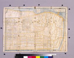 近江屋版江戸切絵図 改正 北本所中ノ郷石原辺図 / Pictorial Map of Edo by Ōmiya: Kitahonjo, Nakanogō, Ishihara (Revised) image
