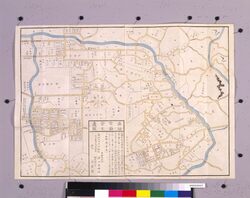 近江屋版江戸切絵図 改正 渋谷宮益辺図 / Pictorial Map of Edo by Ōmiya: Shibuya Miyamasu (Revised) image