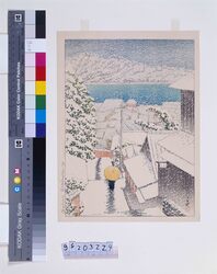 日本風景選集 十四 尾之道千光寺の坂 / Selected Views of Japan : No. 14, Slope of Senkoji Temple, Onomichi image