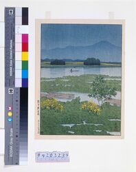 日本風景選集 廿四 熊本絵図湖 / Selected Views of Japan : No. 24, Lake Ezu, Kumamoto image