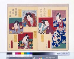 古今俳優似顔大全 音羽家坂東系譜 / A Complete Set of Ancient and Modern Actor Portraits : The Otowa Bando Lineage image