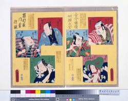 古今俳優似顔大全 市村家門葉附録 / A Complete Set of Ancient and Modern Actor Portraits : An Addition to the Ichimura Lineage image