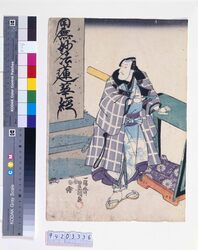 死絵 五代目松本幸四郎の幡随院長兵衛 / A Memorial Portrait of the Actor Matsumoto Koshiro Ⅴ as Banzuiin Chobei image