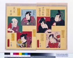古今俳優似顔大全 嵐家系譜 / A Complete Set of Ancient and Modern Actor Portraits : The Arashi Lineage image
