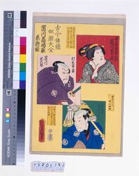 古今俳優似顔大全 市川高嶋家系附禄 / A Complete Set of Actor Portraits, Ancient and Modern: The Ichikawa Takashimaya Lineage image
