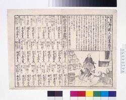 御府内町々御救人別書惣高 大坂施名前巨細附 / List of Aid Contributors in Gofunai Towns, Accompanied by Contributors’ Names and Details in Osaka image