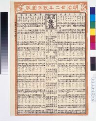明治廿二年改正新版書画集覧 / New List of Calligraphers and Painters for the Year 1889 image