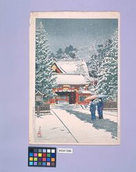 社頭の雪(日枝神社) image