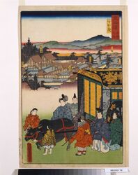 東海道名所之内 下加茂 / Famous Views of Tokaido Road : Shimogamo , a Famous Place in Tokaido Road image