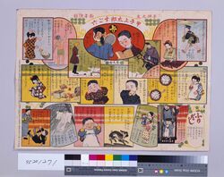 甲子上太郎すご六(『子供之友』3巻1号付録) / Koko Jotaro Sugoroku Board (Supplement to “Kodomo no Tomo” Volume 3 No. 1) image