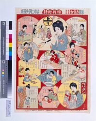 幼女オヒタチ双六(『タノシキ幼女』7巻1号付録) / Young Girl's Early Life Sugoroku Board (Supplement to "Tanoshiki Yōjo," Vol. 7, No. 1) image