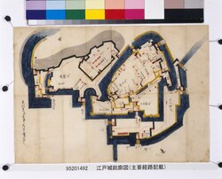 江戸城総廓図 / Document of Samurai Class and Document Related to Blue Print image