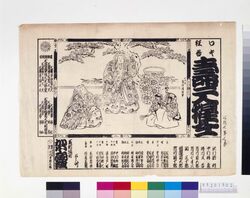 河原崎座辻番付 寿二人猩仝 / Playbill of Kawarasakiza Theater : Kotobuki Ninin Shojo image